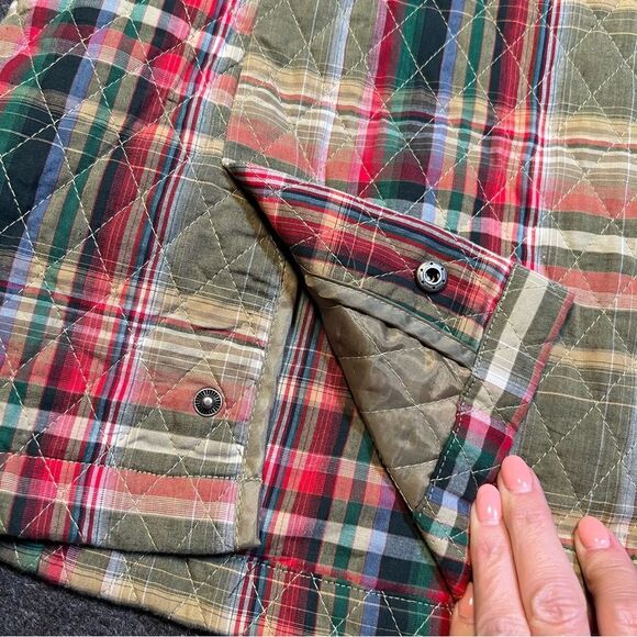 C.J.Banks by Christopher & Banks quilted plaid 🍁 snap closure 🍁 EUC 🍁 1X - Picture 7 of 11